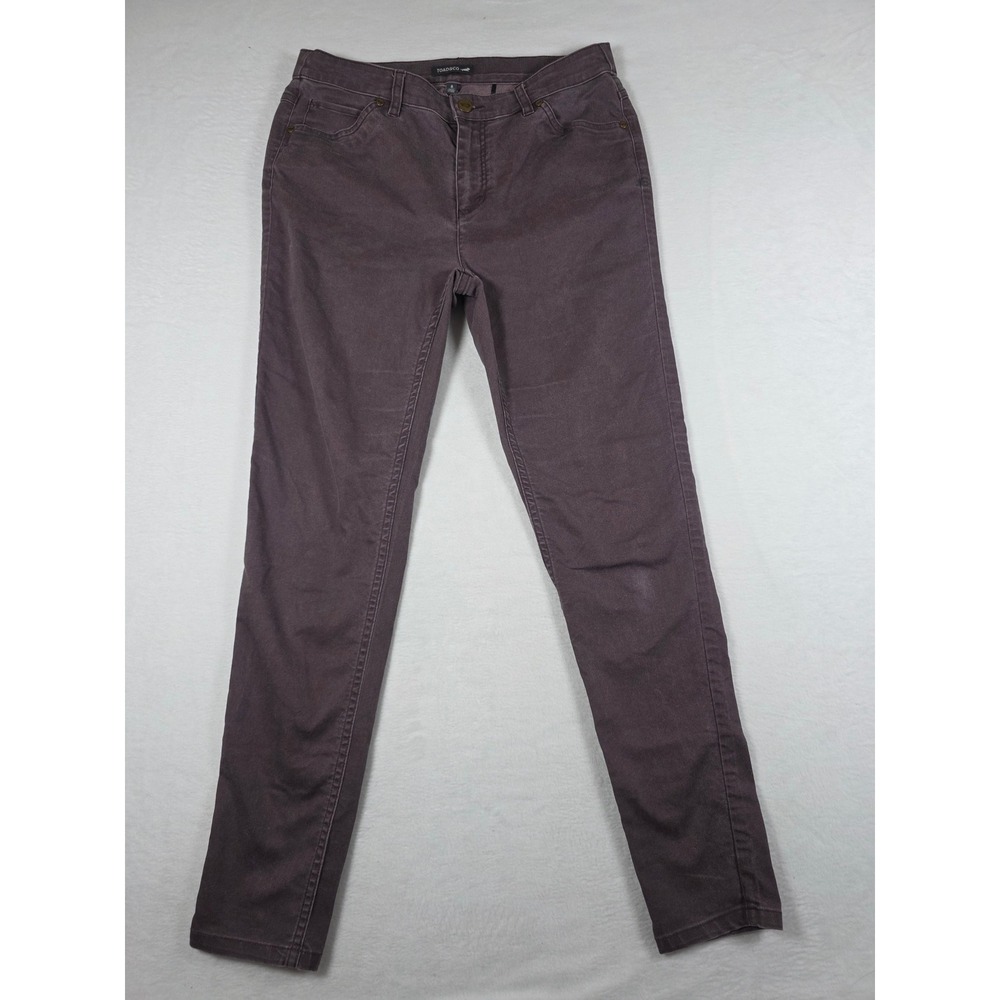 Toad&Co Sequoia Skinny Pants Organic Cotton Stretch Women's 8 Plum Gorpcore